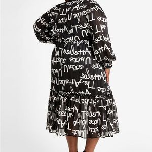 Peace Graffiti Lurex Wrap Maxi Dress